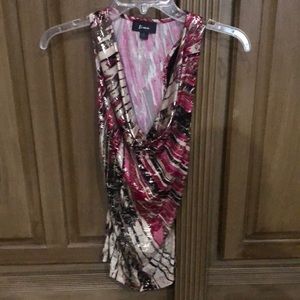 Cowl neck tank top size small